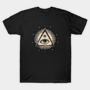 Boho Distressed Eye of Providence T-Shirt